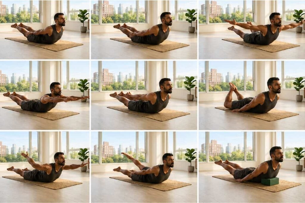 7 Effective Variations of the Yoga Locust Pose
