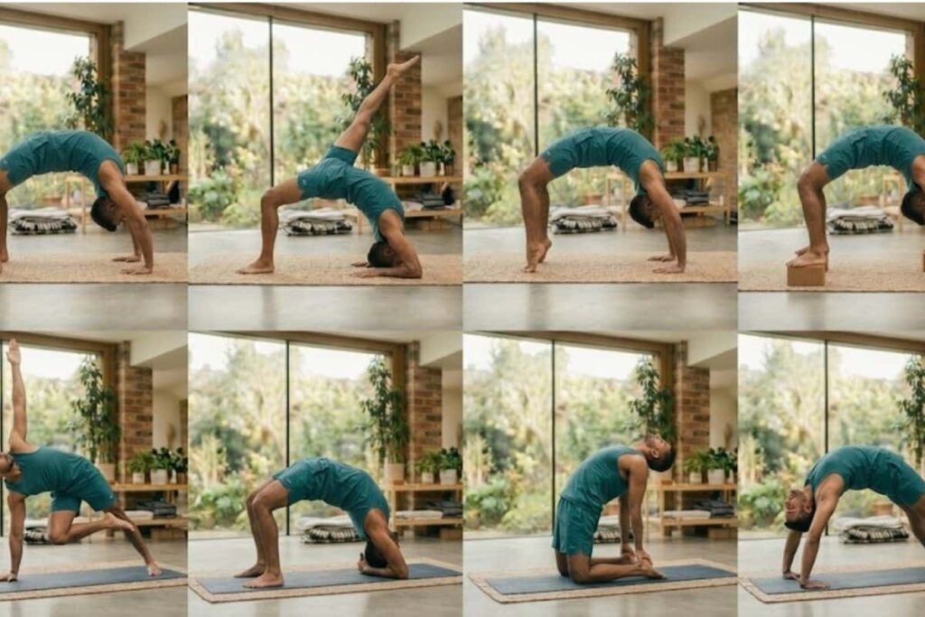 Step by Step Poses of Wheel Yoga Pose