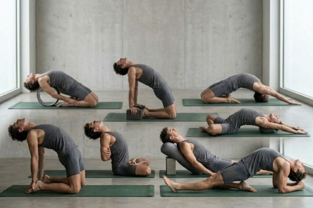 Variations of Fish Pose Yoga